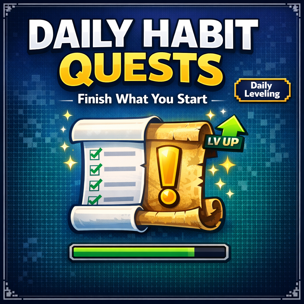 Daily Habit Quests: How to Turn Your Daily Habits Into Quests You Actually Finish | Daily Leveling